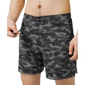 Lululemon Surge Short *Liner 6" Variegated Mesh Camo Black